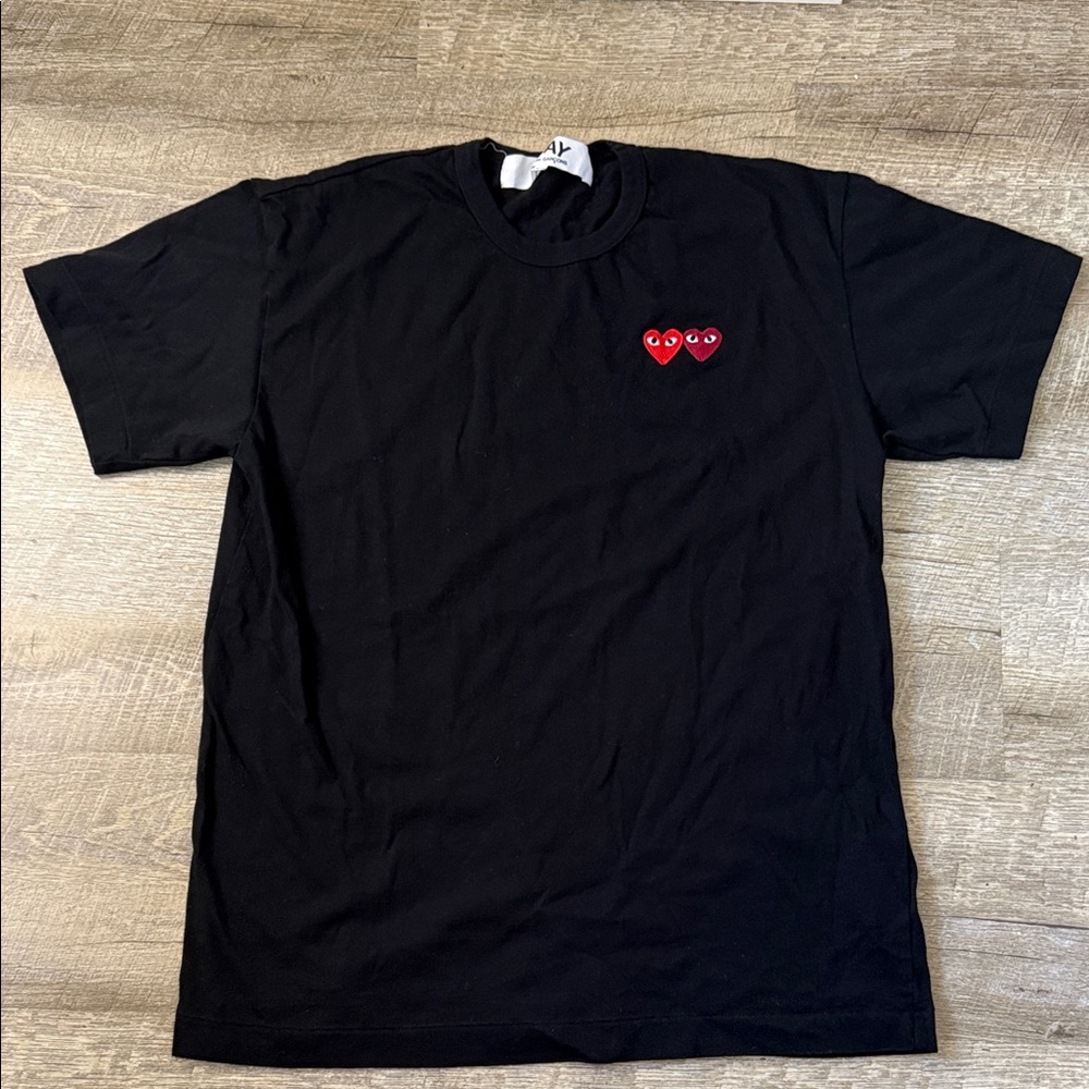 Comme des Garçons PLAY Classic Logo Emblem Tee Size XL